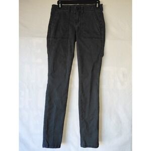 Cabi Quest Skinny Womens 2 Gray Utility Look Corduroy Feel Neutral Stretch EUC!